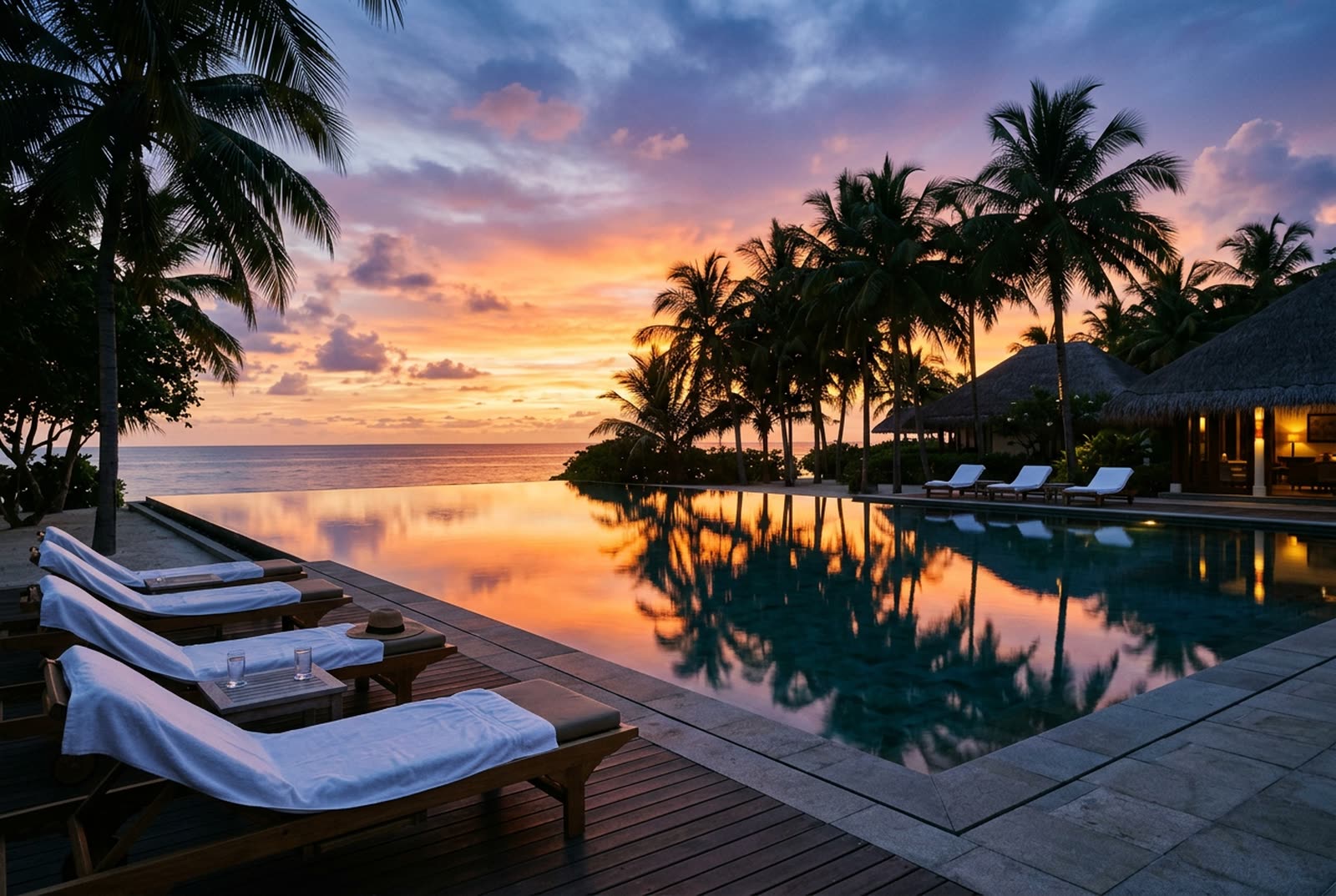 Pool · sunset, open demonstration frame