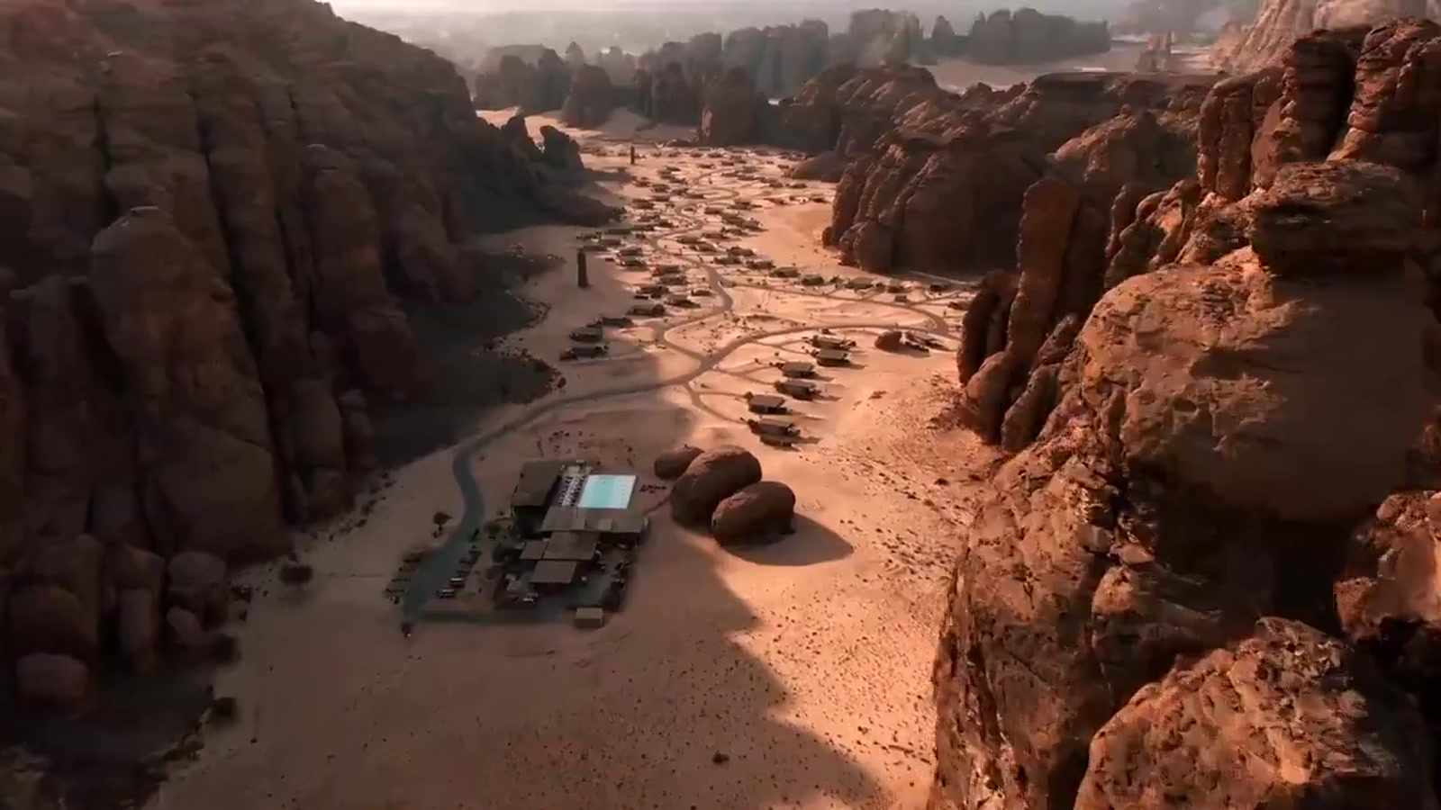 Destination · desert, open demonstration frame